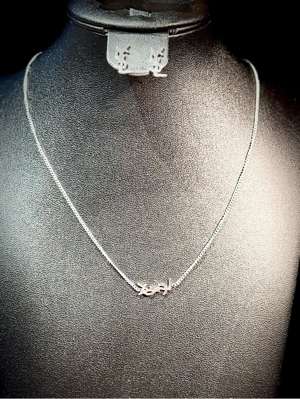 Delicate Silver Necklace and Earrings Set - Women Jewelry